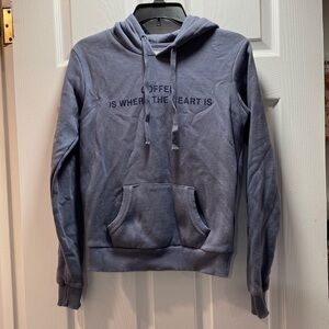 Coffee Is Where The Heart Is Sweatshirt Size XS